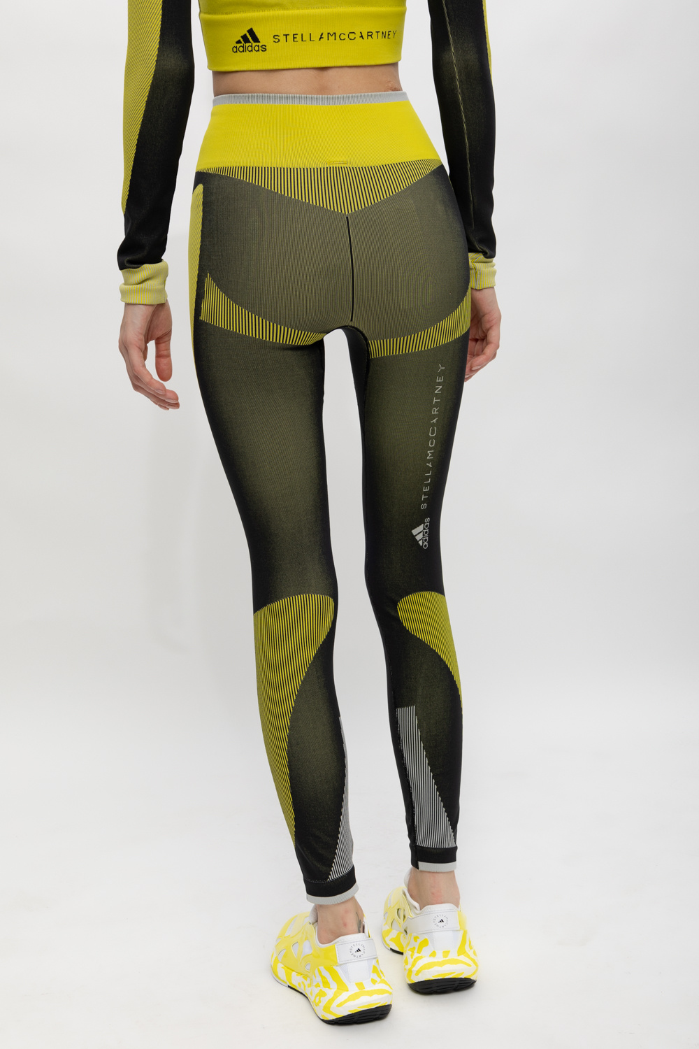 Adidas stella mccartney yellow leggings sale